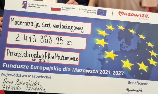 Read more about the article AKTUALIZACJA blisko 4 milionowy grant z zewnątrz (KPO) do budżetu naszej gminy na modernizację wodociągów. Budowa 2026. Rozliczenie grantu 2027